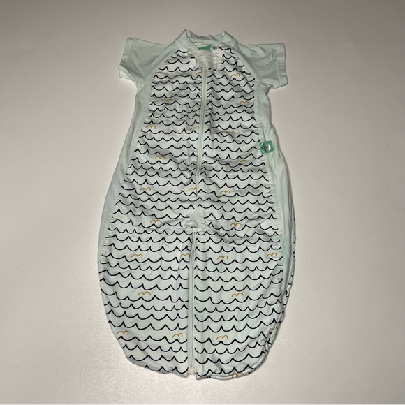 Ergo Pouch 1.0 Organic Cotton Sleep Suit Wave Pattern 2-22M - Picture 1 of 7
